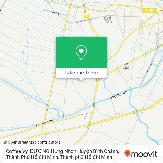 Bản đồ Coffee Vy, ĐƯỜNG Hưng Nhơn Huyện Bình Chánh, Thành Phố Hồ Chí Minh