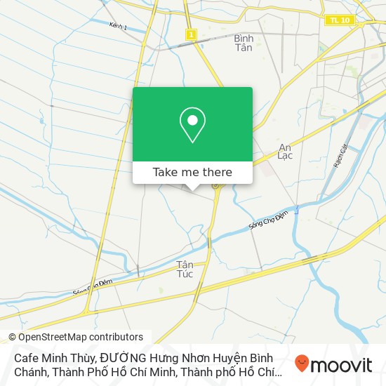 Bản đồ Cafe Minh Thùy, ĐƯỜNG Hưng Nhơn Huyện Bình Chánh, Thành Phố Hồ Chí Minh