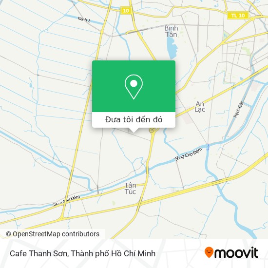 Bản đồ Cafe Thanh Sơn