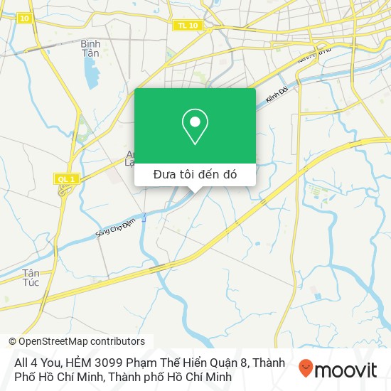 Bản đồ All 4 You, HẺM 3099 Phạm Thế Hiển Quận 8, Thành Phố Hồ Chí Minh