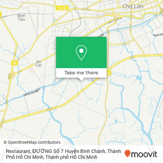 Bản đồ Restaurant, ĐƯỜNG Số 7 Huyện Bình Chánh, Thành Phố Hồ Chí Minh