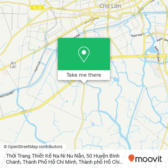 Bản đồ Thời Trang Thiết Kế Na Ní Nu Nần, 50 Huyện Bình Chánh, Thành Phố Hồ Chí Minh