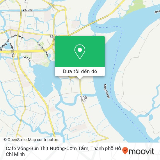 Bản đồ Cafe Võng-Bún Thịt Nướng-Cơm Tấm, ĐƯỜNG Huỳnh Tấn Phát Quận 7, Thành Phố Hồ Chí Minh