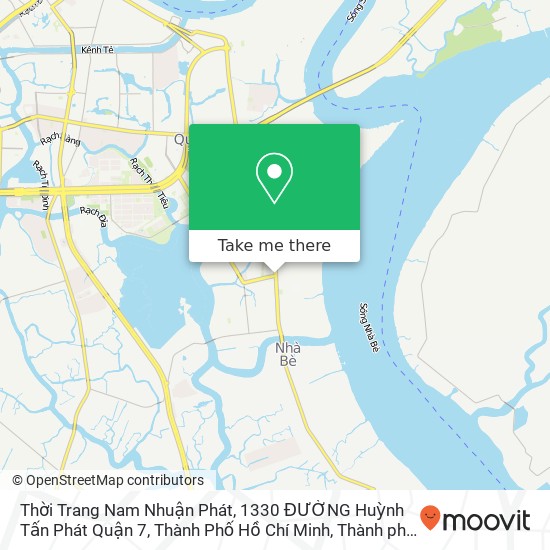 Bản đồ Thời Trang Nam Nhuận Phát, 1330 ĐƯỜNG Huỳnh Tấn Phát Quận 7, Thành Phố Hồ Chí Minh
