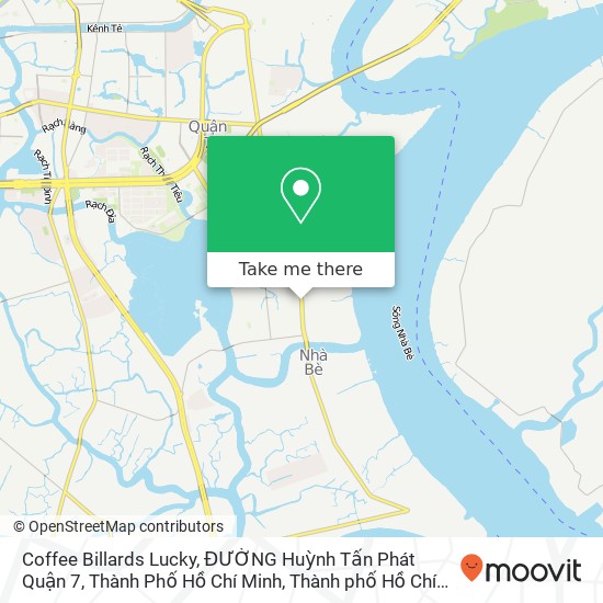 Bản đồ Coffee Billards Lucky, ĐƯỜNG Huỳnh Tấn Phát Quận 7, Thành Phố Hồ Chí Minh