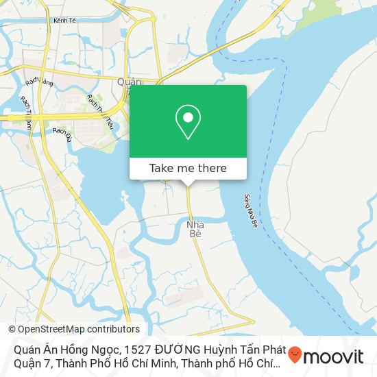 Bản đồ Quán Ăn Hồng Ngọc, 1527 ĐƯỜNG Huỳnh Tấn Phát Quận 7, Thành Phố Hồ Chí Minh