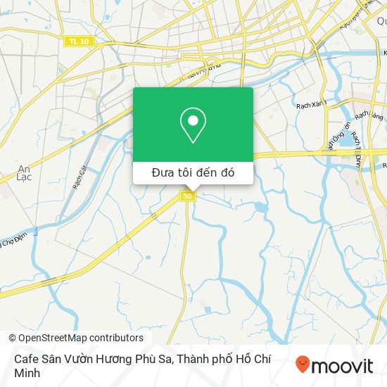 Bản đồ Cafe Sân Vườn Hương Phù Sa, Huyện Bình Chánh, Thành Phố Hồ Chí Minh