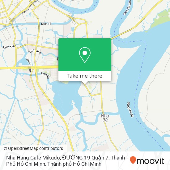 Bản đồ Nhà Hàng Cafe Mikado, ĐƯỜNG 19 Quận 7, Thành Phố Hồ Chí Minh