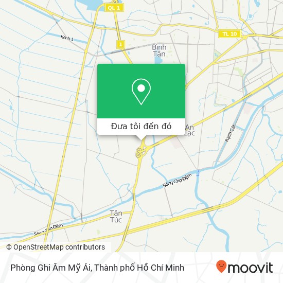 Bản đồ Phòng Ghi Âm Mỹ Ái, 1A Huyện Bình Chánh, Thành Phố Hồ Chí Minh