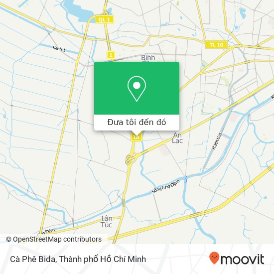 Bản đồ Cà Phê Bida, ĐƯỜNG Kinh Dương Vương Quận Bình Tân, Thành Phố Hồ Chí Minh