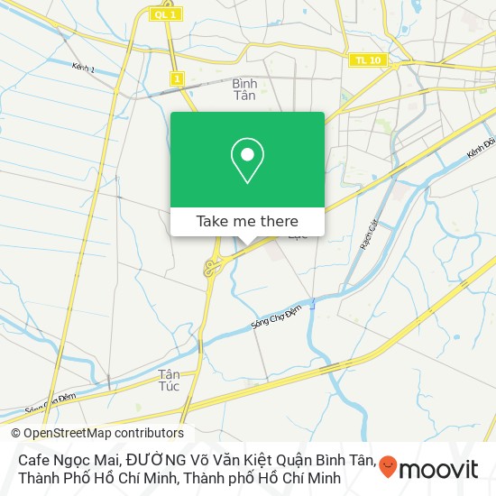 Bản đồ Cafe Ngọc Mai, ĐƯỜNG Võ Văn Kiệt Quận Bình Tân, Thành Phố Hồ Chí Minh