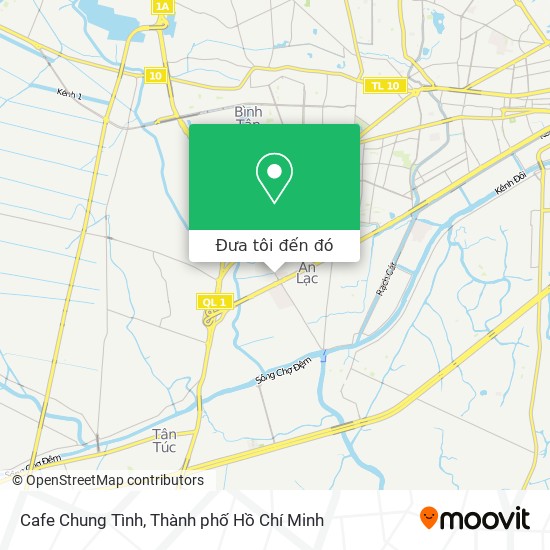 Bản đồ Cafe Chung Tình