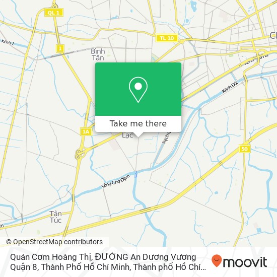 Bản đồ Quán Cơm Hoàng Thị, ĐƯỜNG An Dương Vương Quận 8, Thành Phố Hồ Chí Minh