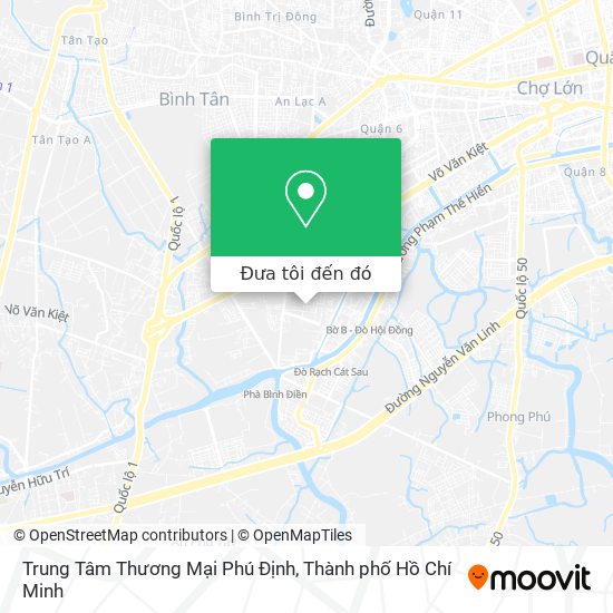 Bản đồ Trung Tâm Thương Mại Phú Định
