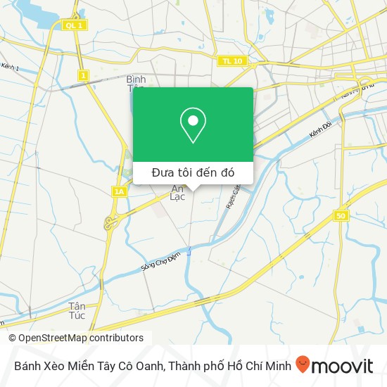 Bản đồ Bánh Xèo Miền Tây Cô Oanh, ĐƯỜNG An Dương Vương Quận Bình Tân, Thành Phố Hồ Chí Minh