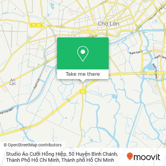 Bản đồ Studio Áo Cưới Hồng Hiệp, 50 Huyện Bình Chánh, Thành Phố Hồ Chí Minh