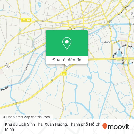Bản đồ Khu du Lich Sinh Thai Xuan Huong, ĐƯỜNG Bình Hưng Huyện Bình Chánh, Thành Phố Hồ Chí Minh