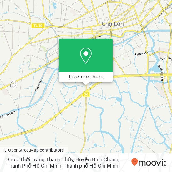 Bản đồ Shop Thời Trang Thanh Thủy, Huyện Bình Chánh, Thành Phố Hồ Chí Minh