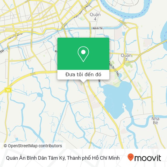 Bản đồ Quán Ăn Bình Dân Tâm Ký, Lê Văn Lương Huyện Nhà Bè, Thành Phố Hồ Chí Minh
