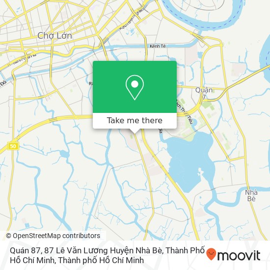 Bản đồ Quán 87, 87 Lê Văn Lương Huyện Nhà Bè, Thành Phố Hồ Chí Minh