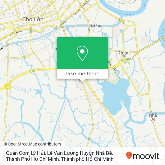 Bản đồ Quán Cơm Lý Hải, Lê Văn Lương Huyện Nhà Bè, Thành Phố Hồ Chí Minh