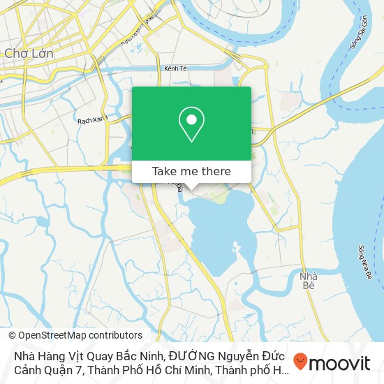 Bản đồ Nhà Hàng Vịt Quay Bắc Ninh, ĐƯỜNG Nguyễn Đức Cảnh Quận 7, Thành Phố Hồ Chí Minh