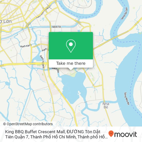 Bản đồ King BBQ Buffet Crescent Mall, ĐƯỜNG Tôn Dật Tiên Quận 7, Thành Phố Hồ Chí Minh