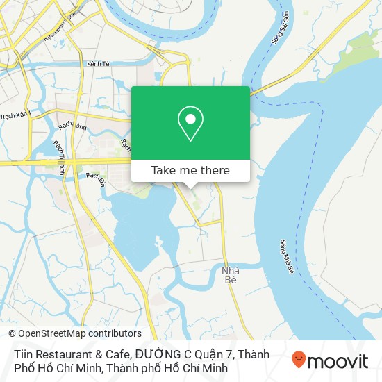 Bản đồ Tiin Restaurant & Cafe, ĐƯỜNG C Quận 7, Thành Phố Hồ Chí Minh