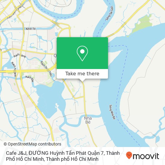 Bản đồ Cafe J&J, ĐƯỜNG Huỳnh Tấn Phát Quận 7, Thành Phố Hồ Chí Minh
