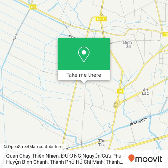 Bản đồ Quán Chay Thiên Nhiên, ĐƯỜNG Nguyễn Cửu Phú Huyện Bình Chánh, Thành Phố Hồ Chí Minh