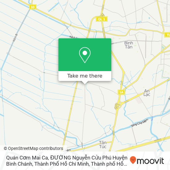 Bản đồ Quán Cơm Mai Ca, ĐƯỜNG Nguyễn Cửu Phú Huyện Bình Chánh, Thành Phố Hồ Chí Minh