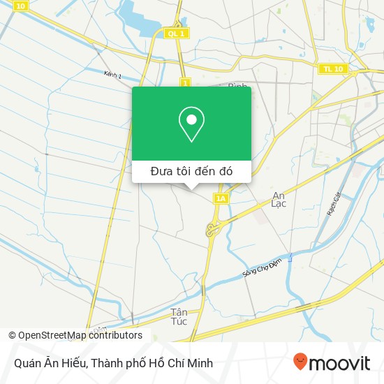 Bản đồ Quán Ăn Hiếu, ĐƯỜNG Trần Đại Nghĩa Quận Bình Tân, Thành Phố Hồ Chí Minh