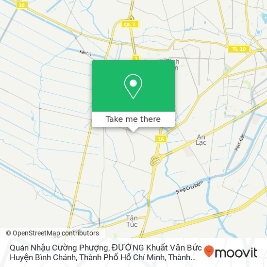 Bản đồ Quán Nhậu Cường Phượng, ĐƯỜNG Khuất Văn Bức Huyện Bình Chánh, Thành Phố Hồ Chí Minh