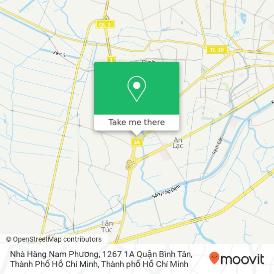Bản đồ Nhà Hàng Nam Phương, 1267 1A Quận Bình Tân, Thành Phố Hồ Chí Minh