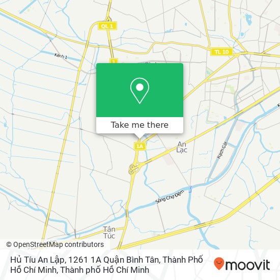 Bản đồ Hủ Tíu An Lập, 1261 1A Quận Bình Tân, Thành Phố Hồ Chí Minh