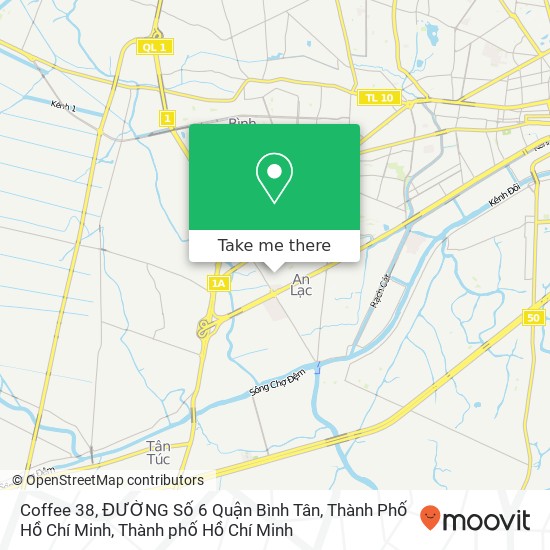 Bản đồ Coffee 38, ĐƯỜNG Số 6 Quận Bình Tân, Thành Phố Hồ Chí Minh
