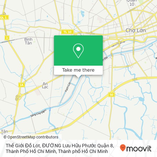 Bản đồ Thế Giới Đồ Lót, ĐƯỜNG Lưu Hữu Phước Quận 8, Thành Phố Hồ Chí Minh
