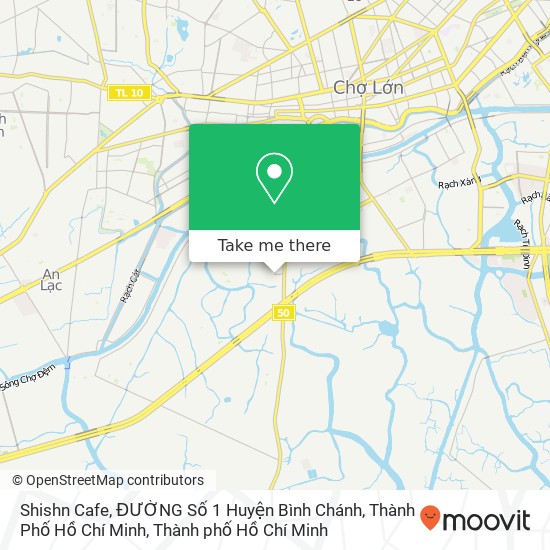 Bản đồ Shishn Cafe, ĐƯỜNG Số 1 Huyện Bình Chánh, Thành Phố Hồ Chí Minh