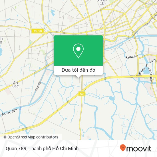 Bản đồ Quán 789, 8 ĐƯỜNG Số 10 Huyện Bình Chánh, Thành Phố Hồ Chí Minh