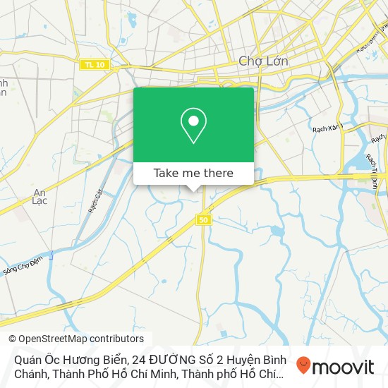 Bản đồ Quán Ốc Hương Biển, 24 ĐƯỜNG Số 2 Huyện Bình Chánh, Thành Phố Hồ Chí Minh
