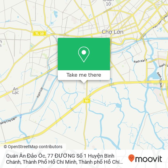 Bản đồ Quán Ăn Đảo Ốc, 77 ĐƯỜNG Số 1 Huyện Bình Chánh, Thành Phố Hồ Chí Minh