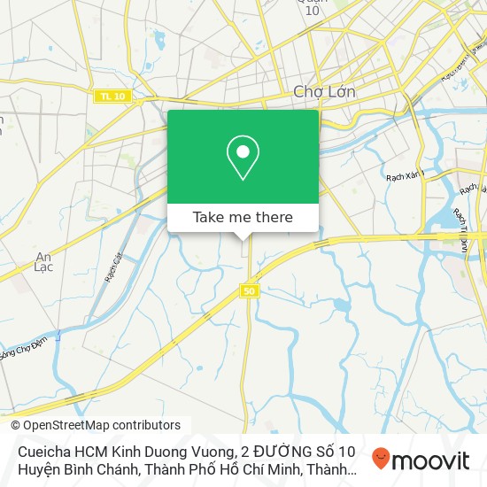 Bản đồ Cueicha HCM Kinh Duong Vuong, 2 ĐƯỜNG Số 10 Huyện Bình Chánh, Thành Phố Hồ Chí Minh