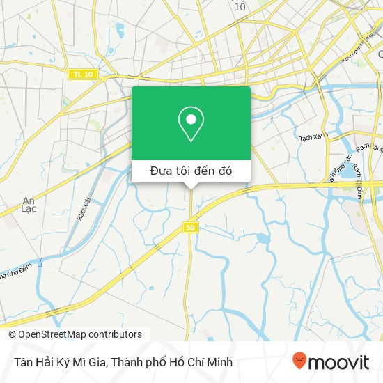 Bản đồ Tân Hải Ký Mì Gia, 50 Huyện Bình Chánh, Thành Phố Hồ Chí Minh