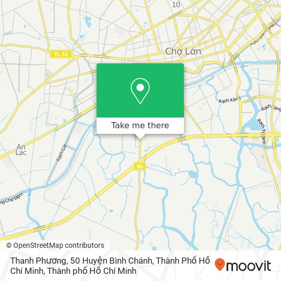 Bản đồ Thanh Phương, 50 Huyện Bình Chánh, Thành Phố Hồ Chí Minh
