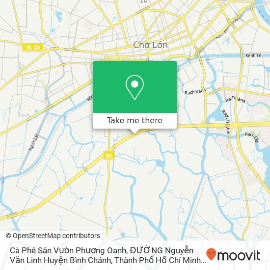 Bản đồ Cà Phê Sân Vườn Phương Oanh, ĐƯỜNG Nguyễn Văn Linh Huyện Bình Chánh, Thành Phố Hồ Chí Minh