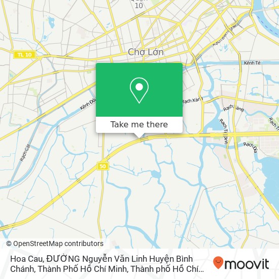 Bản đồ Hoa Cau, ĐƯỜNG Nguyễn Văn Linh Huyện Bình Chánh, Thành Phố Hồ Chí Minh