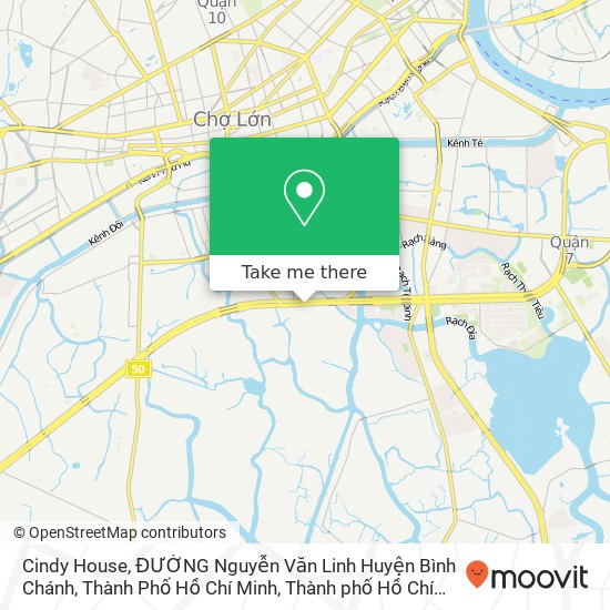 Bản đồ Cindy House, ĐƯỜNG Nguyễn Văn Linh Huyện Bình Chánh, Thành Phố Hồ Chí Minh