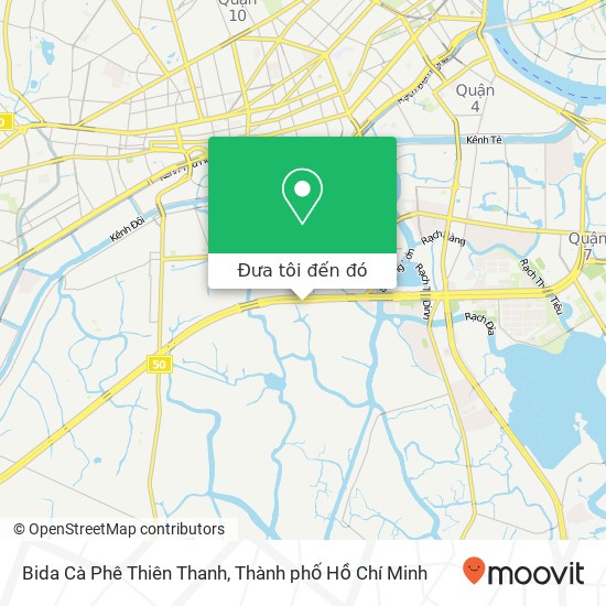 Bản đồ Bida Cà Phê Thiên Thanh, ĐƯỜNG Phạm Hùng Huyện Bình Chánh, Thành Phố Hồ Chí Minh