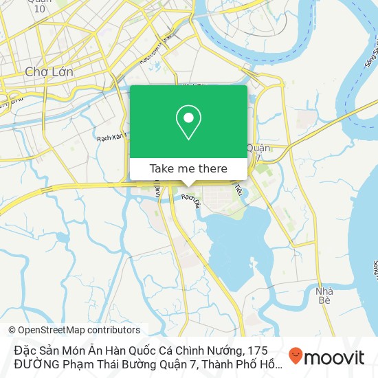 Bản đồ Đặc Sản Món Ăn Hàn Quốc Cá Chình Nướng, 175 ĐƯỜNG Phạm Thái Bường Quận 7, Thành Phố Hồ Chí Minh