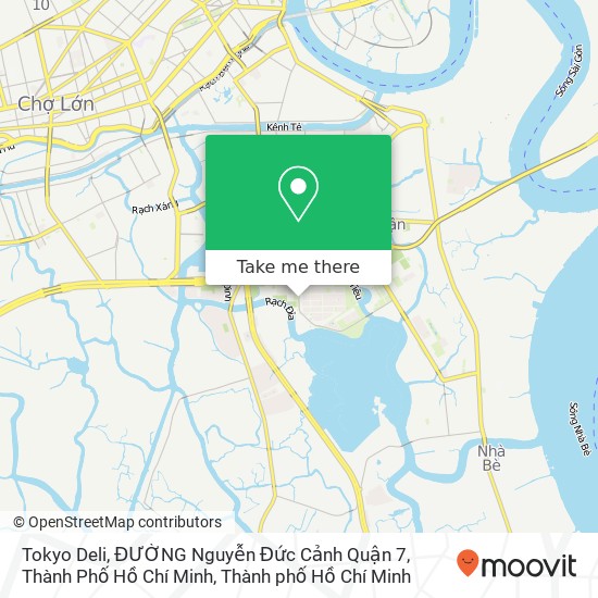 Bản đồ Tokyo Deli, ĐƯỜNG Nguyễn Đức Cảnh Quận 7, Thành Phố Hồ Chí Minh